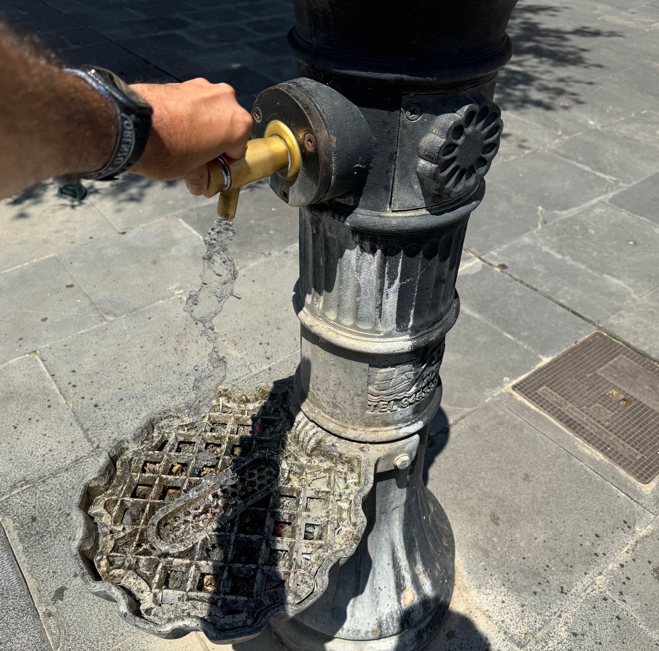 Fuente de agua en Huesca