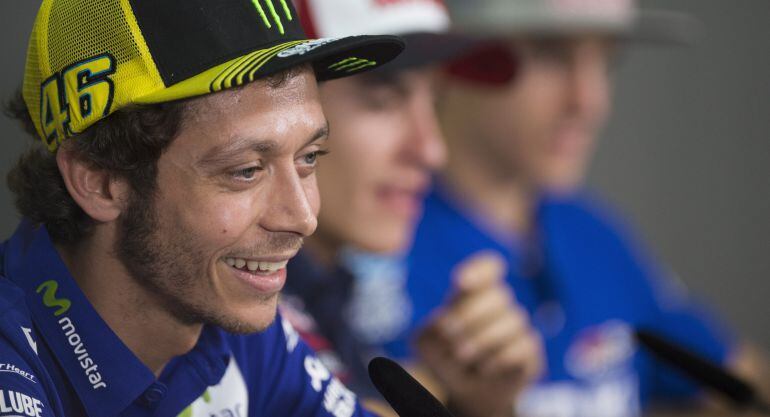 Valentino Rossi, en la rueda de prensa previa al GP de Malasia.