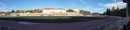 Panorámica del estadio de San Miguel justo antes de iniciarse el encuentro entre el UD Úbeda CF