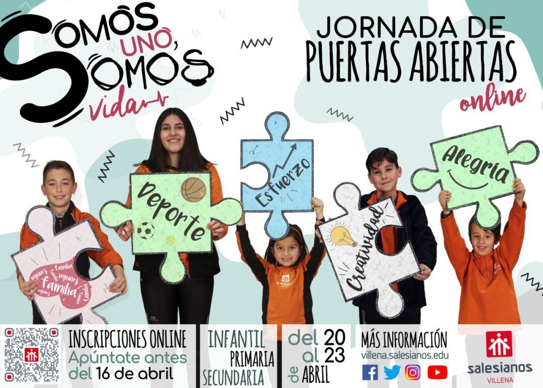 Cartel de las jornadas de puertas abiertas 2021