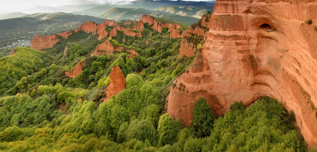 Imagen panorámica de Las Médulas.