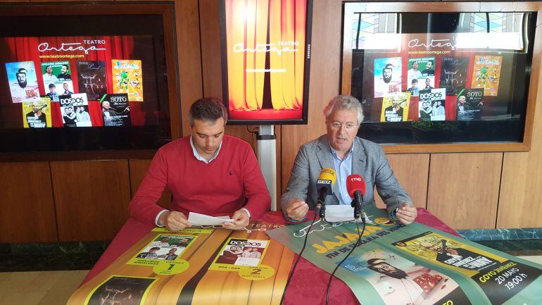 Javier y Eduardo Margareto presentan la programación del Teatro Ortega para la Feria Chica