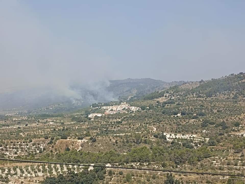 En Fageca, este mediodía, ya no había puntos de fuego en ningún punto del término municipal.