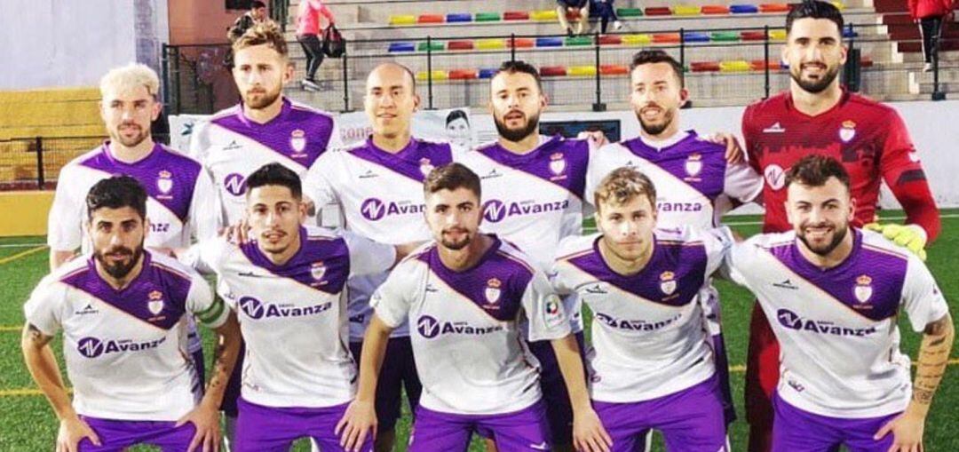 Once inicial del Real Jaén en el encuentro ante el Melilla CD.