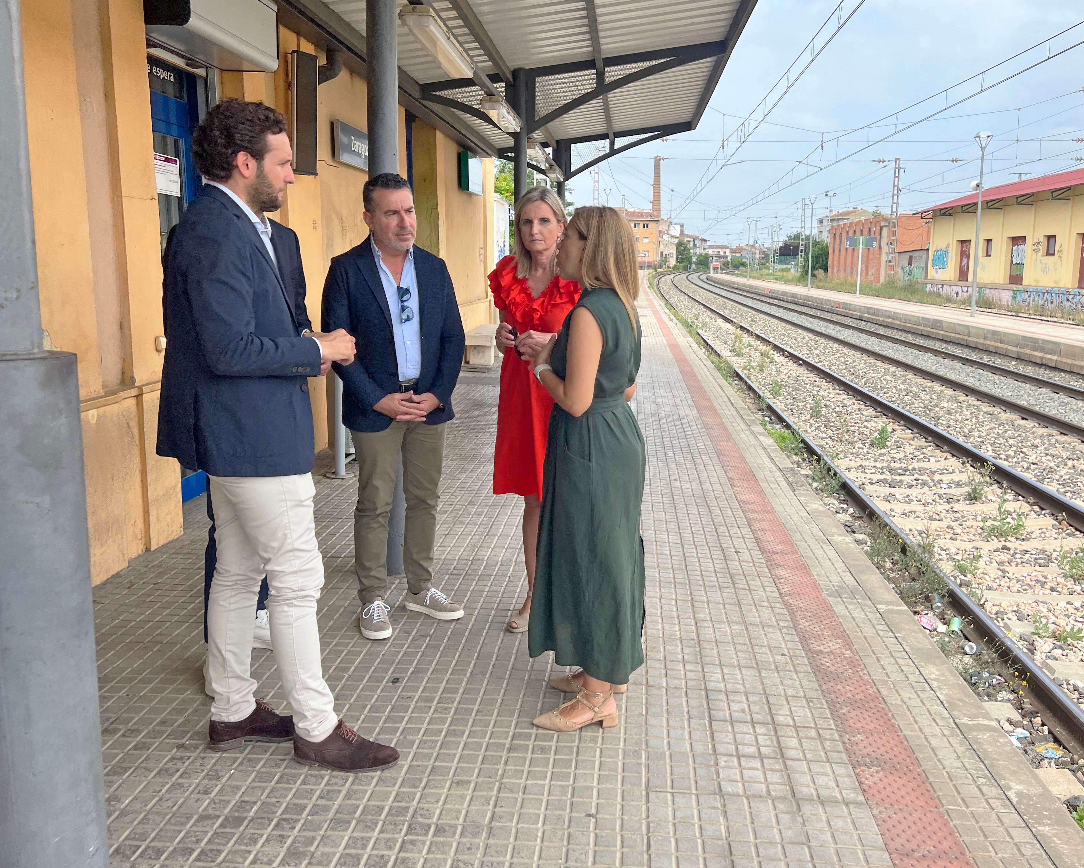 Acto electoral del PP de Huesca sobre el ferrocarril