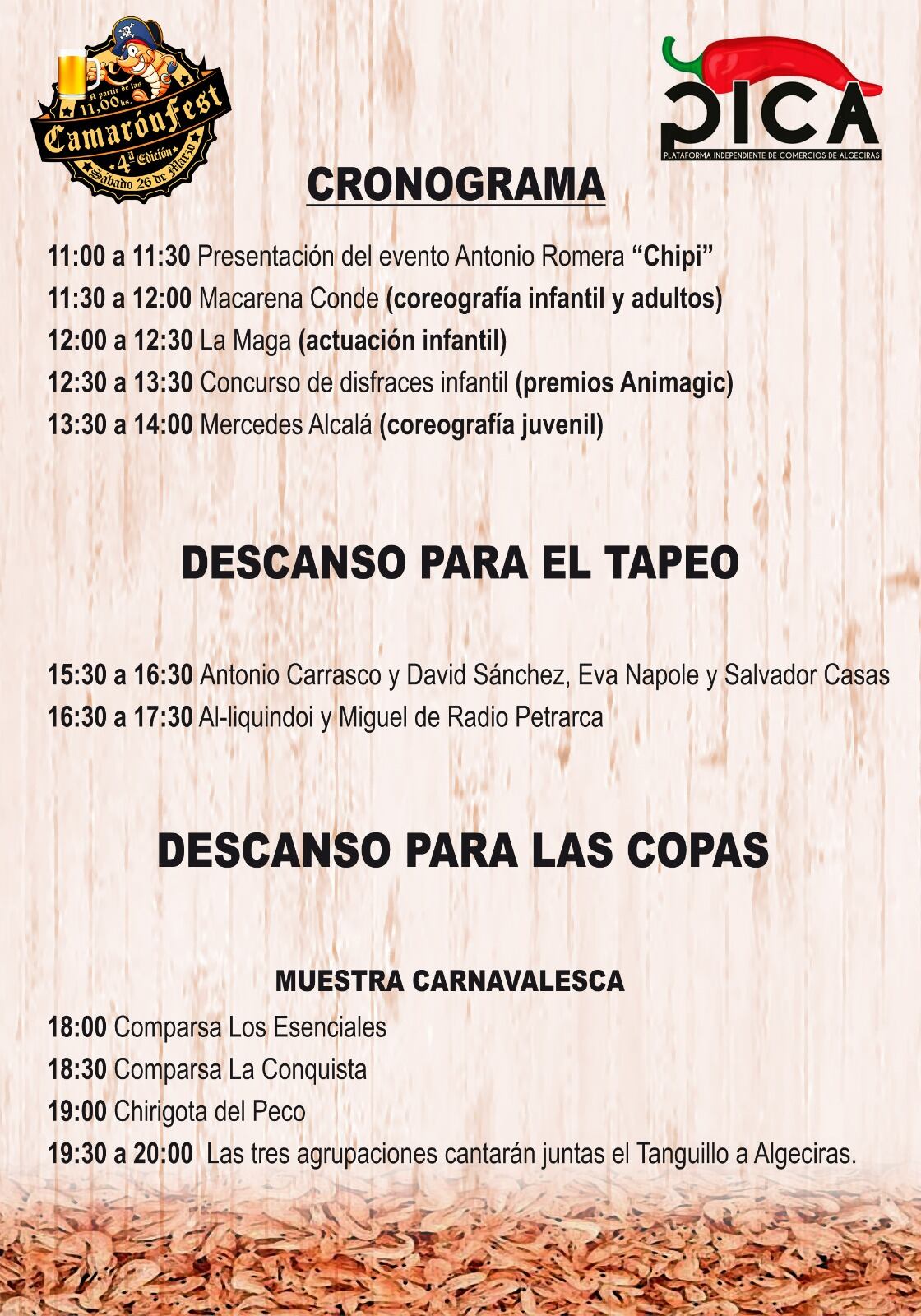 Desarrollo del Festival del Camarón