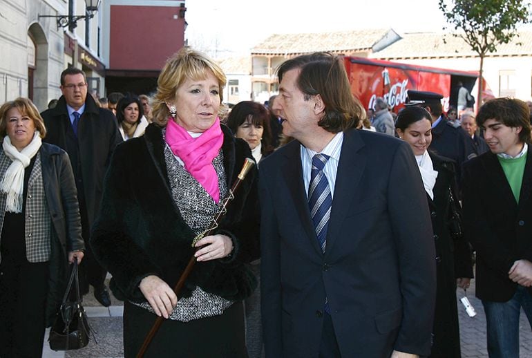 Esperanza Aguirre junto a Baltasar Santos