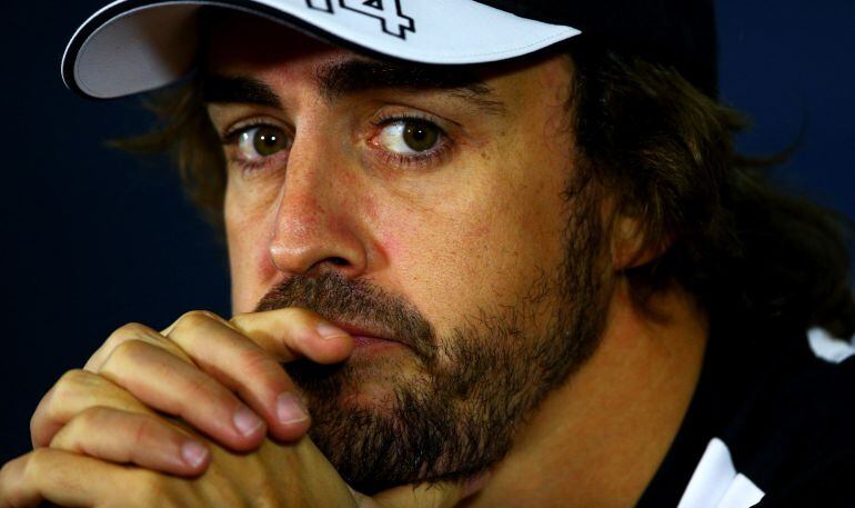 Fernando Alonso, en la rueda de prensa del GP de Abu Dhabi, último del Mundial de F1