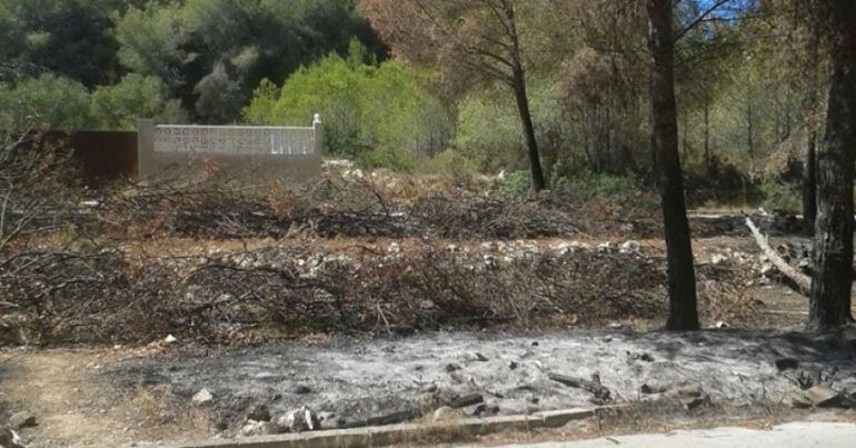 Daños ocasionados por las últimos incendios en la Marina Alta