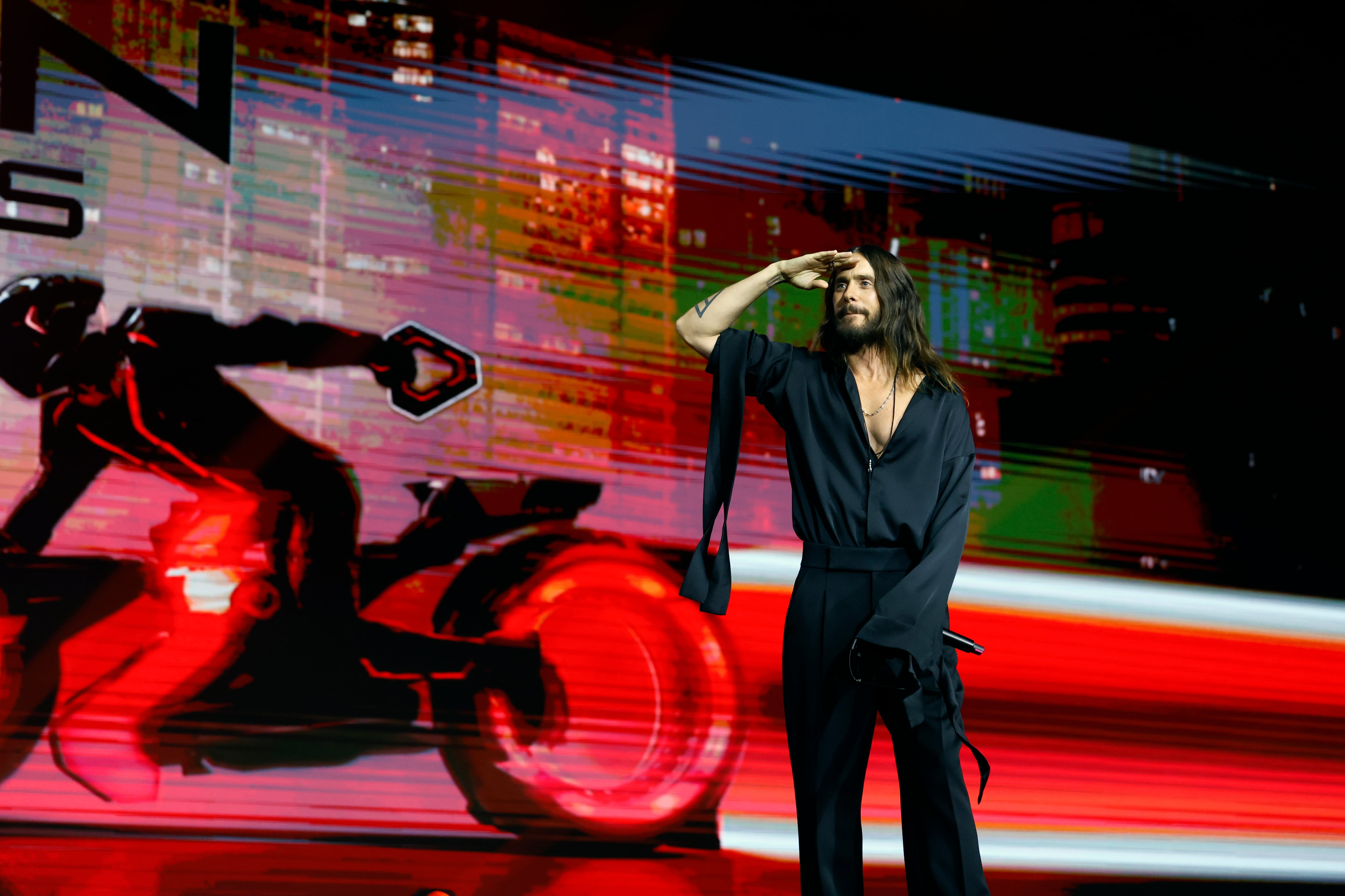 FOTODELDÍA - MÁLAGA, 26/09/2025.- El actor y cantante estadounidense Jared Leto, durante la presentación de la nueva película de Disney &#039;Tron: Ares&#039;, este viernes en la segunda jornada del I San Diego Comic-Con Málaga. EFE/Jorge Zapata
