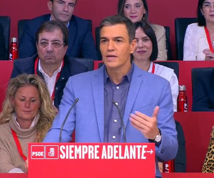 Pedro Sánchez en el Comité Federal del PSOE