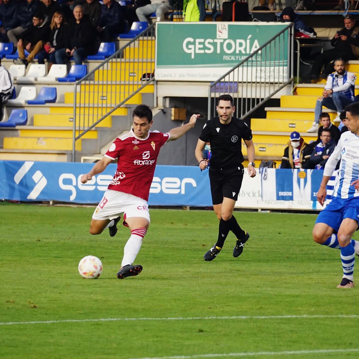 Ale Galindo en el encuentro contra el Alcoyano