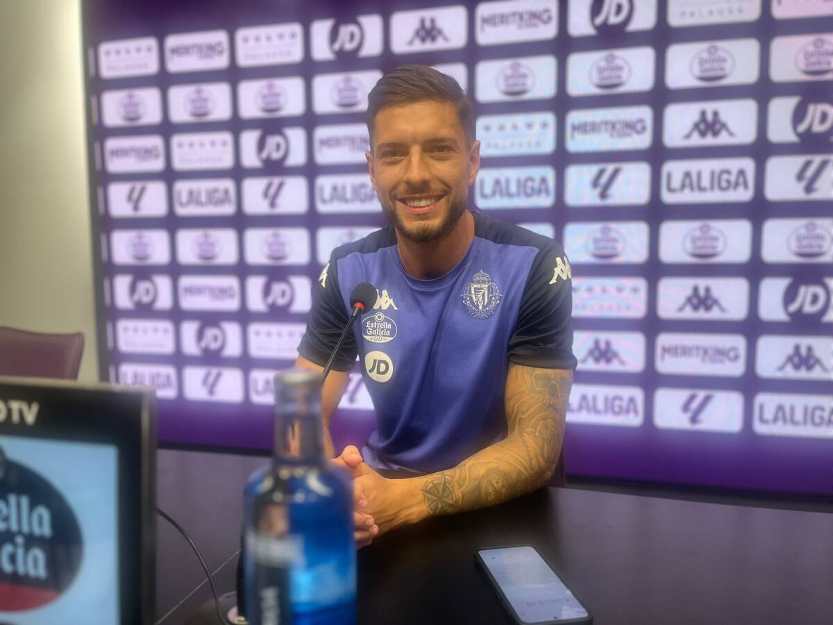 Javi Sánchez, capitán del Real Valladolid antes de visitar al Real Madrid de cuya cantera salió