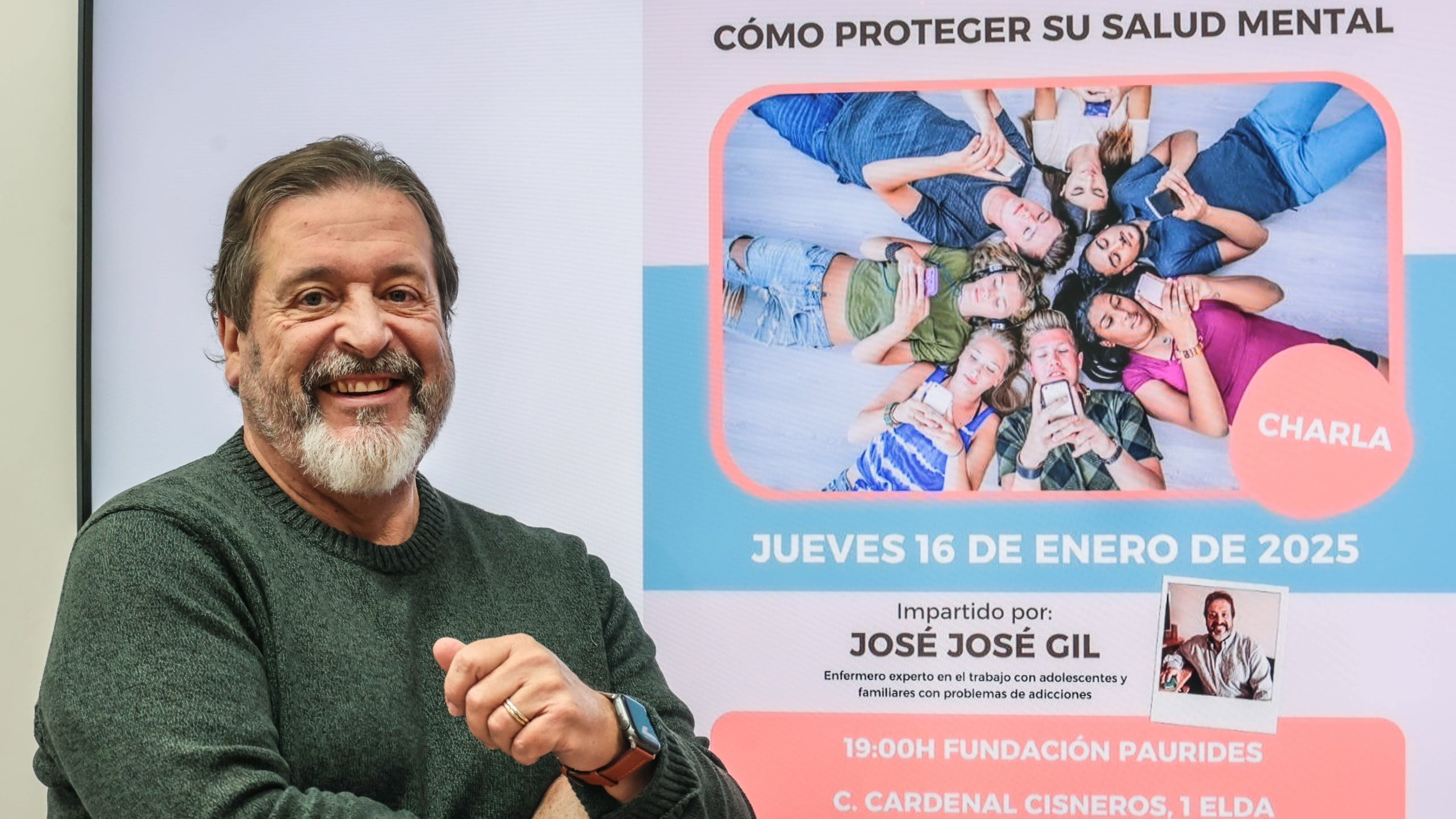 El enfermero y experto en el trabajo con adolescencia, José Gil, impartirá la charla