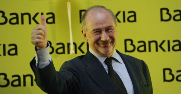 Rato durante la salida a bolsa de Bankia