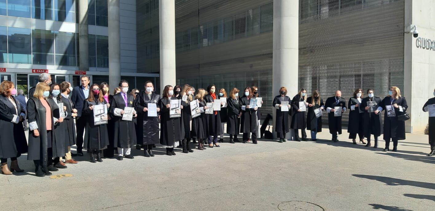Huelga y protesta de los letrados de la Administración de Justicia