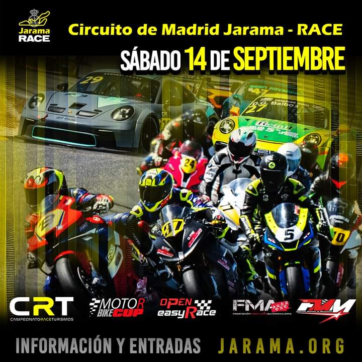 El sábado 14 de septiembre, de 10:00h a 15:50h, vehículos de dos y cuatro ruedas se disputarán la clasificación a la final del campeonato en el circuito ubicado en San Sebastián de los Reyes