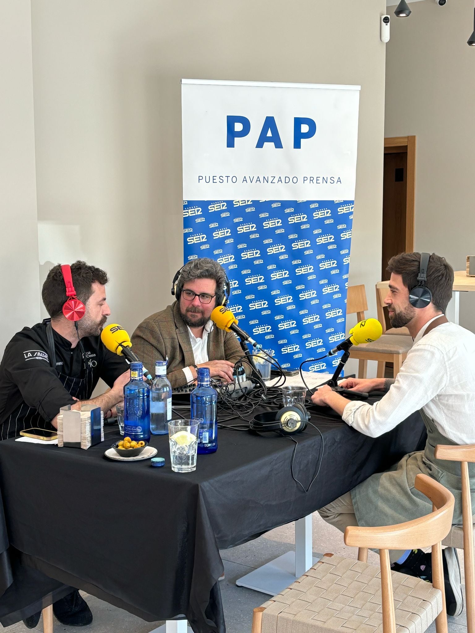 Guti Moreno y Victor Fernández durante un momento del programa