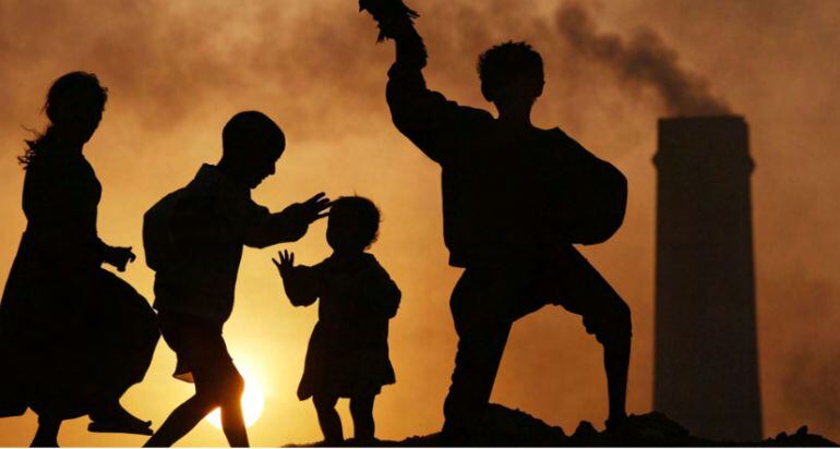 Imagen del informe Danger in the Air en el que UNICEF alerta de los efectos de la contaminación del aire en los bebés