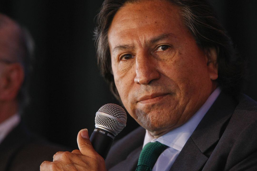 El expresidente peruano, Alejandro Toledo, durante un acto 