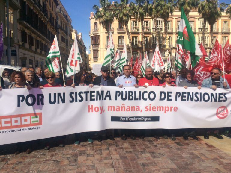 Concentración este domingo en la Plaza de la Constitución en defensa de las pensiones
