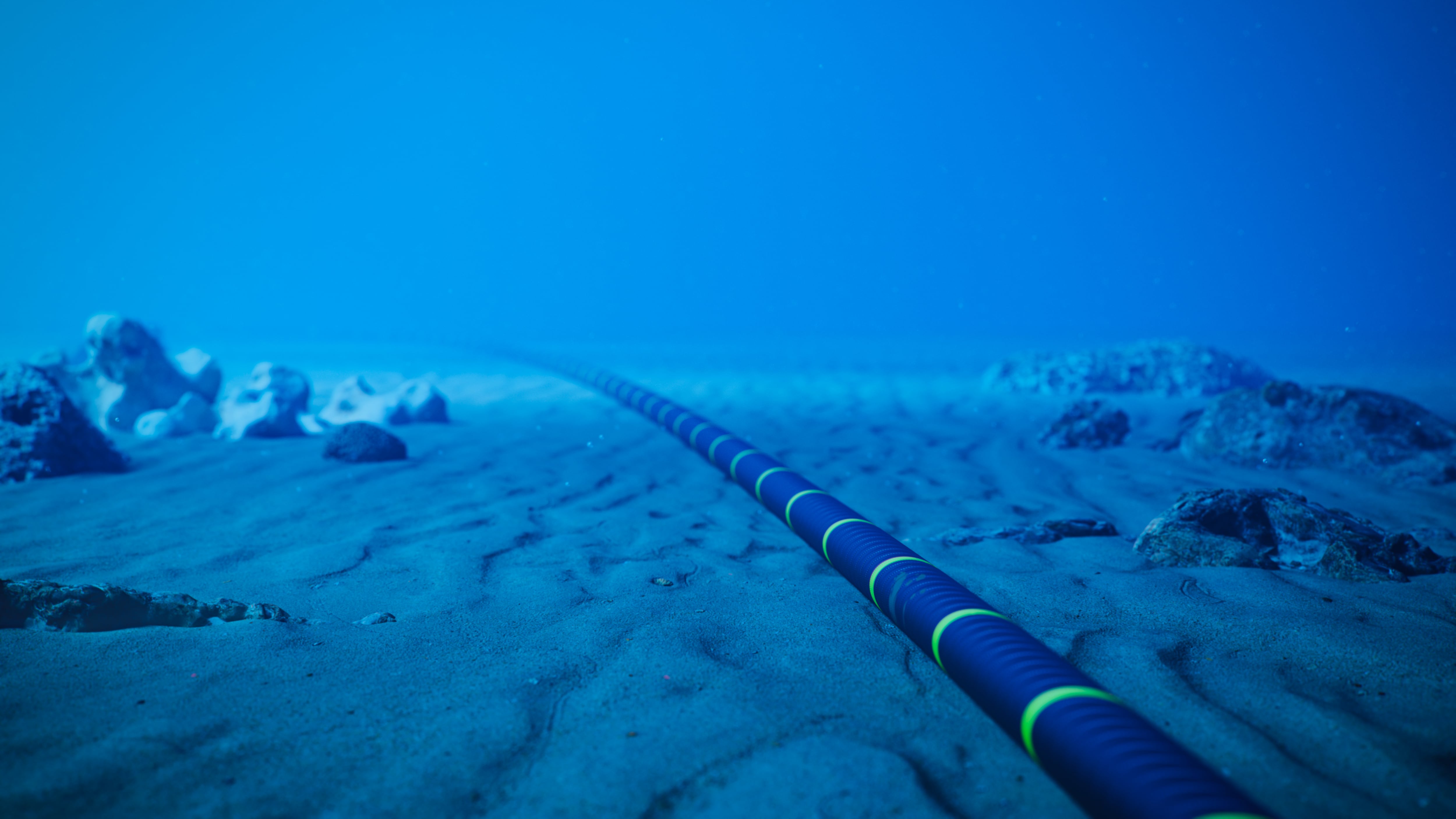 Fotografía de stock de un cable submarino