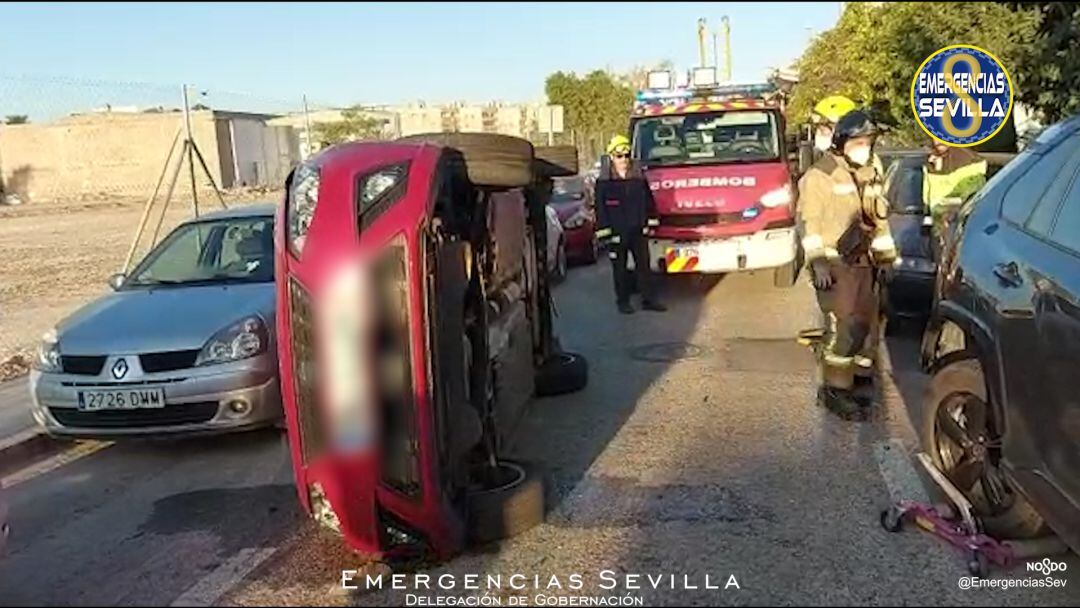 Los servicios de emergencia en el lugar del accidente 