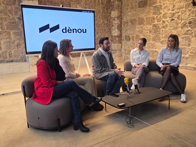 Un instante de la presentación de la segunda edición de Dènou Setmana del Disseny i la Innovació