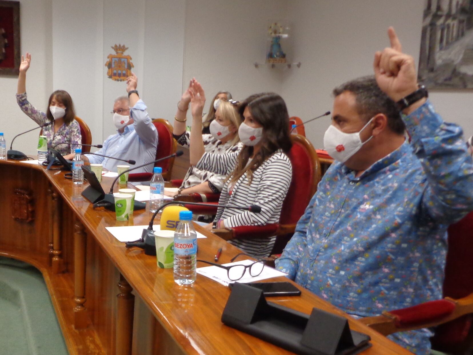 Imagen de archivo del grupo socialista en un pleno