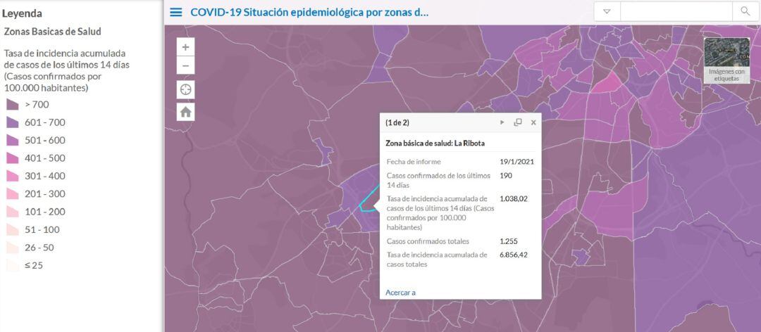 La ZBS de La Ribota, en Alcorcón, una de las zonas sanitarias con restricciones desde el lunes 25 de enero