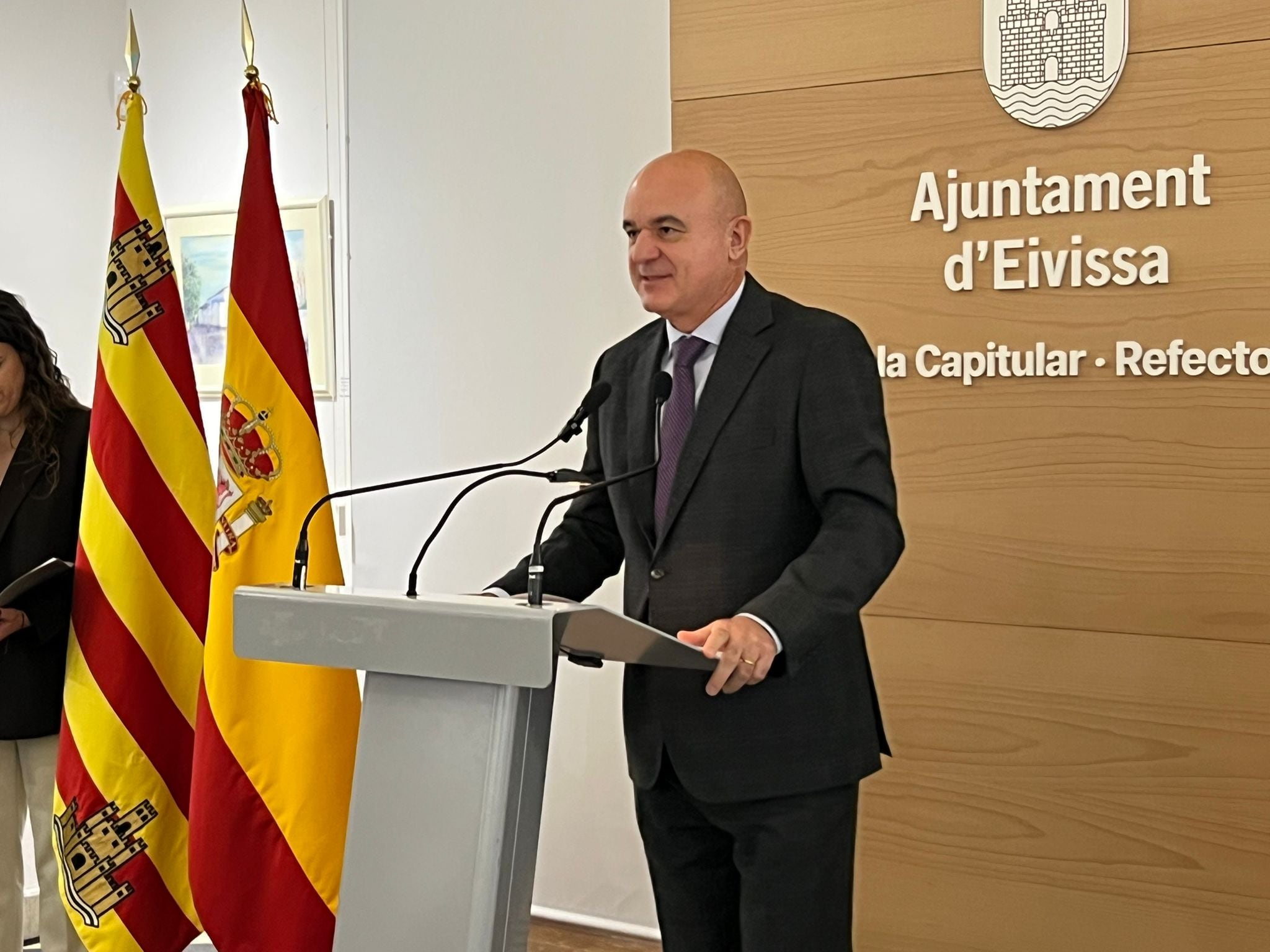 Vicent Marí durante su discurso