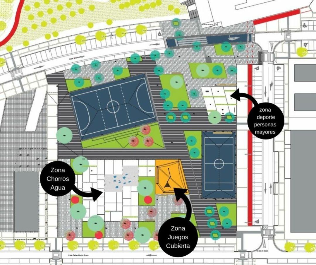 La nueva Plaza de Arteleku estará lista en un año con zonas para niños y mayores 