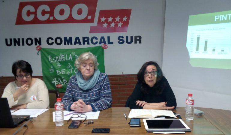 El sindicato ha presentado en Getafe un informe sobre la calidad educativa en el sur de Madrid