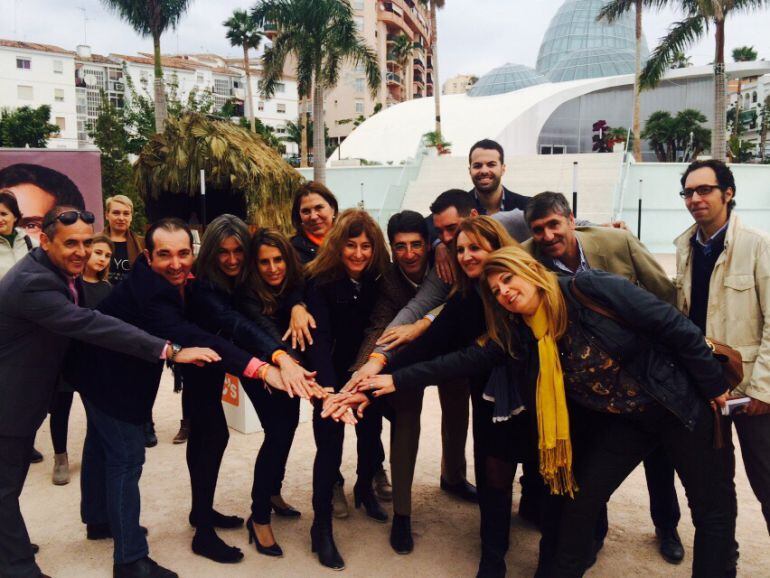 La candidata de CS, Irene Rivera, en un acto en Estepona