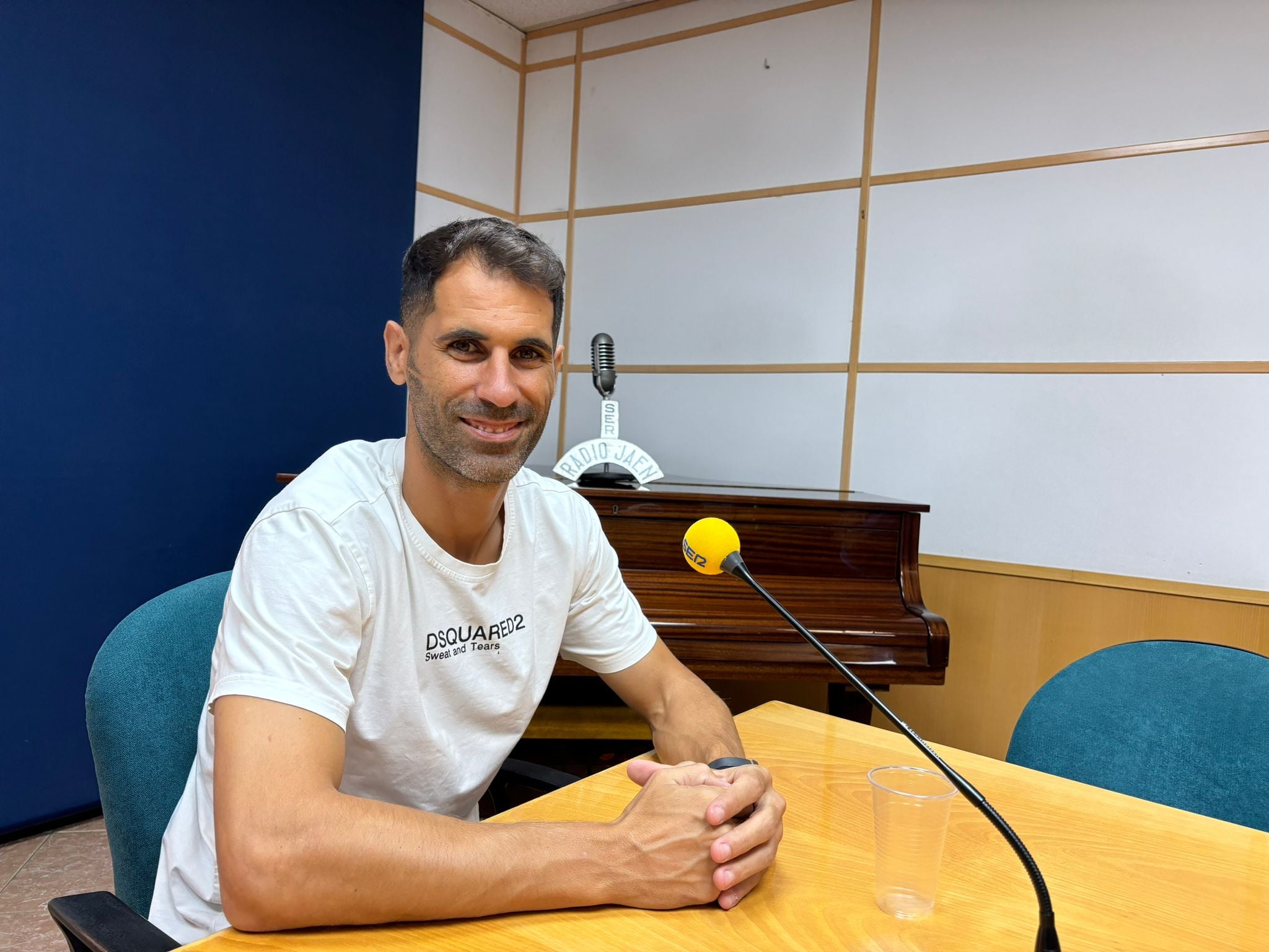 Javi Moyano, jugador y capitán del Real Jaén CF.