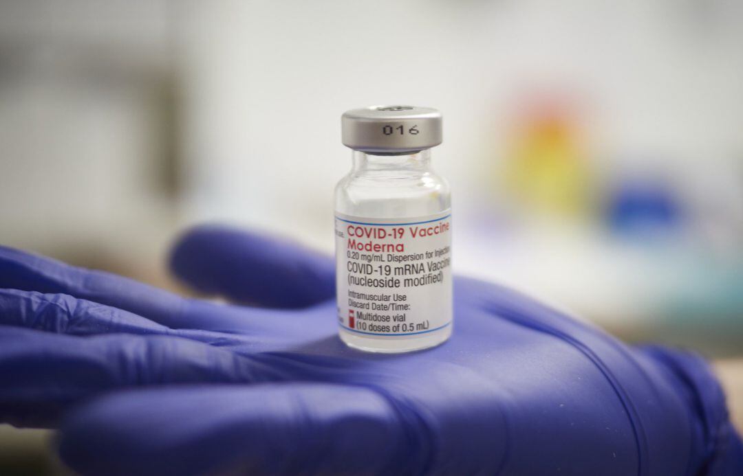 Dosis de la vacuna de Moderna.