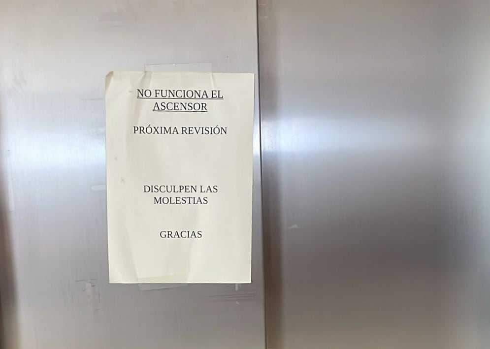 Ascensor averiado del centro de salud de Alboraia