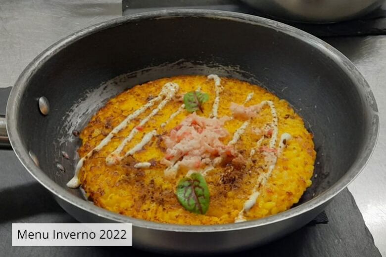 Risotto con regaliz, burrata y calabacín (InGalera).