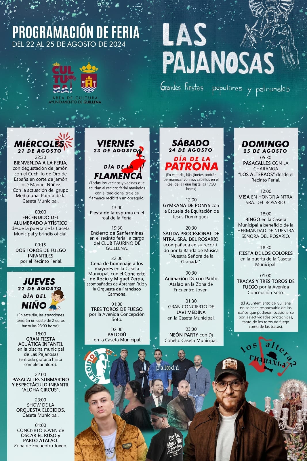 Programación de la feria de Las Pajanosas