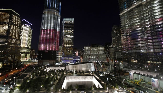 Preparativos en el World Trade Center para el décimo aniversario del 11S