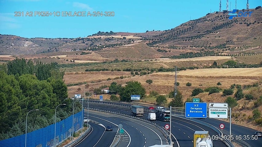 Autovía despejada tras el accidente