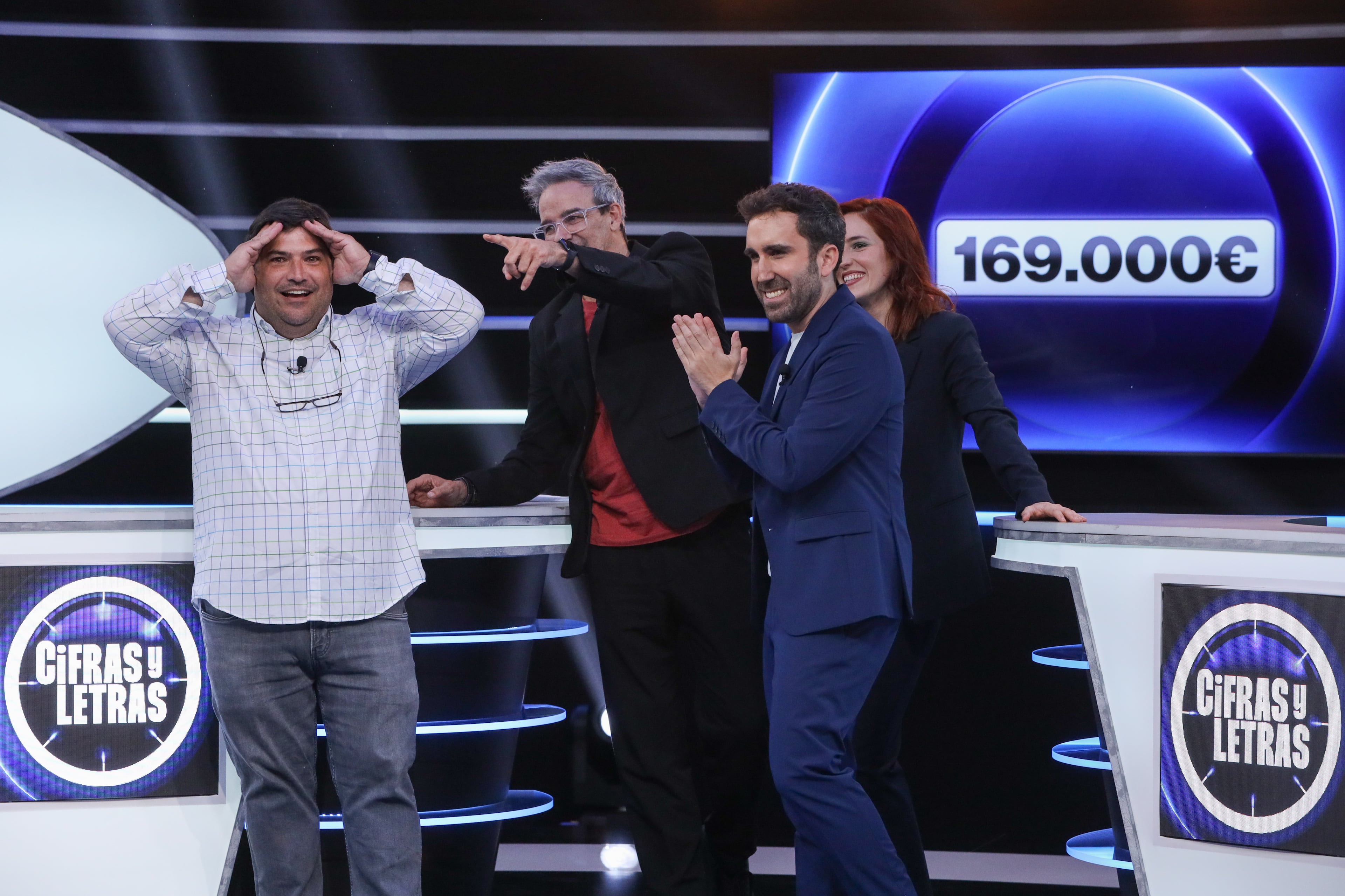 José Antonio Prado Bassas celebra el boto logrados en el programa &#039;Cifras y letras&#039;.