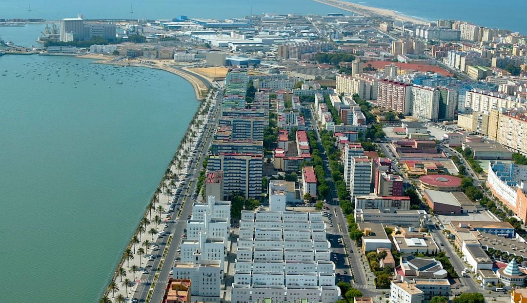 Vista aérea de la barriada de La Paz