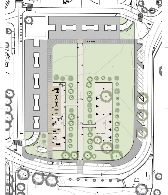 Plano recogido en el proyecto de remodelación del espacio