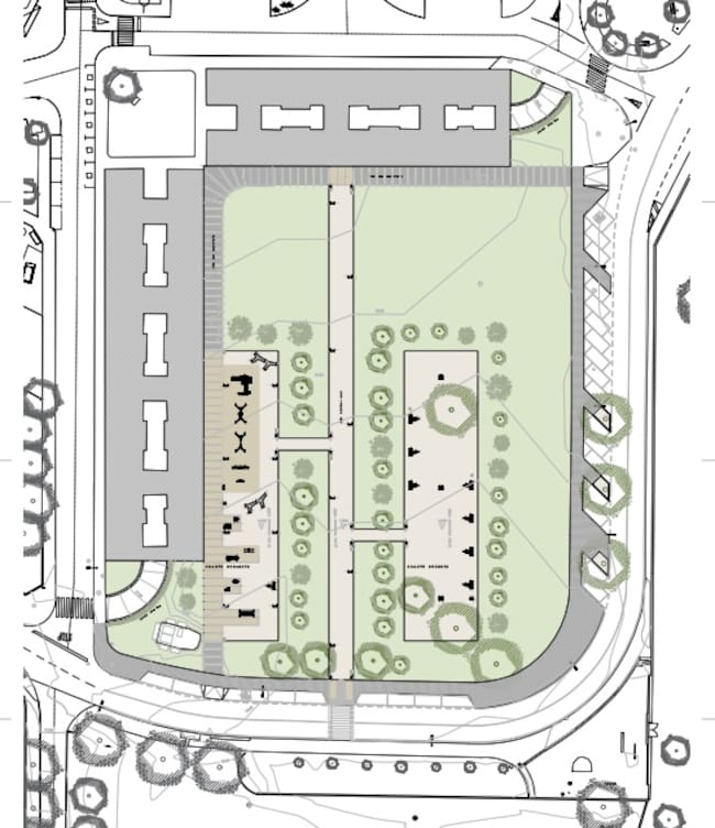 Plano recogido en el proyecto de remodelación del espacio
