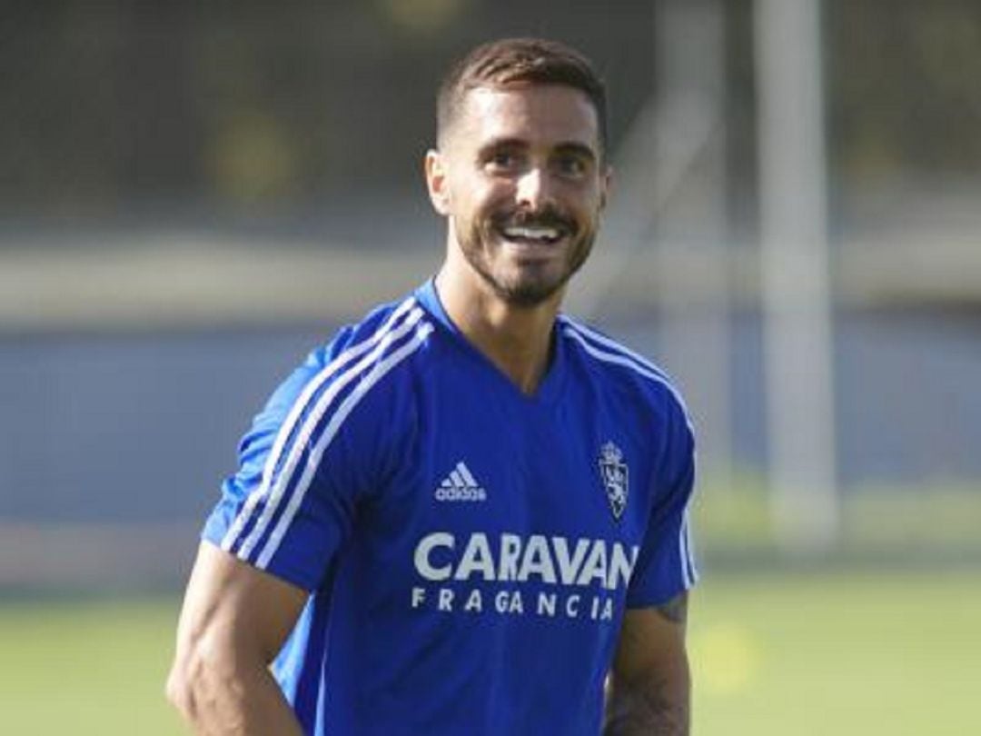 Javi Ros durante un entrenamiento