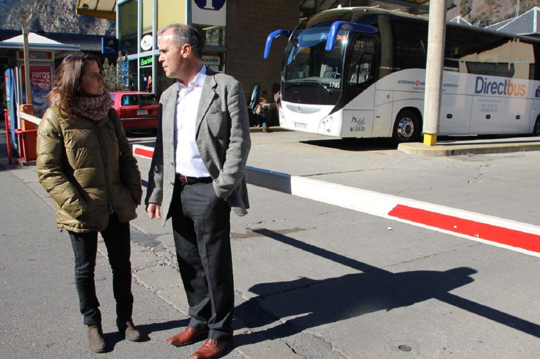 Joan Ramon Marina amb Rosa Gili durant la passada campanya electoral.