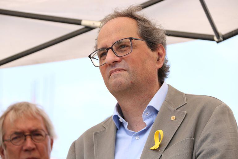 Quim Torra, en su asistencia a un evento el pasado 4 de agosto.