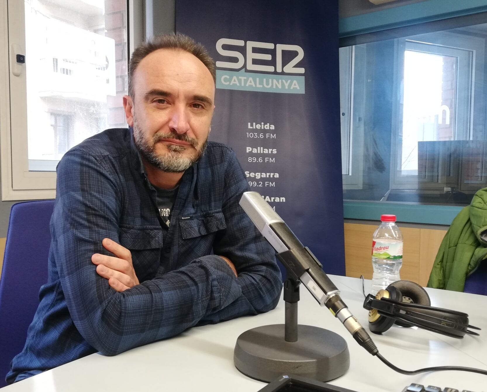 Jordi Palatsi, Cap de Planta EDAR de Lleida, durant l'entrevsita a l'Aquí Lleida de Ràdio Lleida.