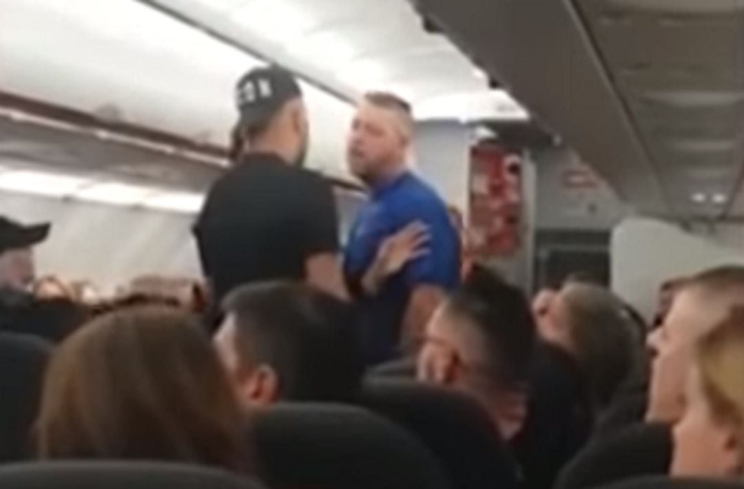 Pelea en un avión con destino a Tenerife